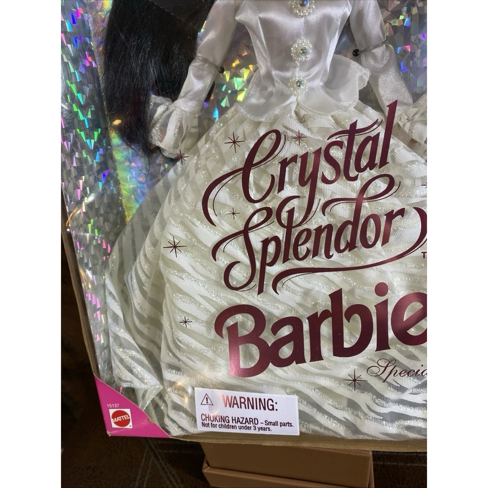 CRYSTAL SPLENDOR BARBIE SPECIAL EDITION AFRICAN AMERICAN 1995 Vintage Mattel - Picture 4 of 16
